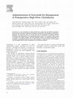 Research paper thumbnail of Administration of Octreotide for Management of Postoperative High-Flow Chylothorax