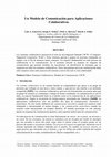 Research paper thumbnail of Un Modelo de Comunicación para Aplicaciones Colaborativas