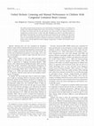 Research paper thumbnail of Verbal Dichotic Listening and Manual Performance in Children With Congenital Unilateral Brain Lesions