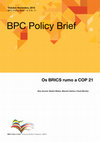 Research paper thumbnail of Policy Brief: Os BRICS rumo a COP 21