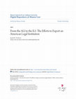 Research paper thumbnail of From the ALI to the ILI: The Efforts to Export an American Legal Institution