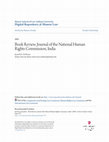 Research paper thumbnail of Book Review. Journal of the National Human Rights Commission, India