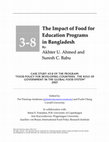 The Impact of Food for Education Programs in Bangladesh Cover Page