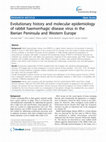 Evolutionary history and molecular epidemiology of rabbit haemorrhagic disease virus in the Iberian Peninsula and Western Europe Cover Page