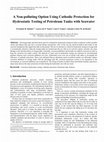 A Non-polluting Option Using Cathodic Protection for Hydrostatic Testing of Petroleum Tanks with Seawater Cover Page