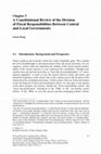 Research paper thumbnail of A Constitutional Review of the Division of Fiscal Responsibilities Between Central and Local Governments