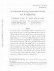 New branches of string compactifications and their F-theory duals Cover Page