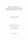 Mixed Galerkin and Least-Squares formulations for Isogeometric analysis Cover Page