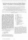 Research paper thumbnail of Real-time gait detection based on Hidden Markov Model: Is it possible to avoid training procedure?