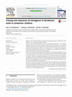 Research paper thumbnail of Timing and sequence of emergence of deciduous teeth in Jordanian children