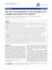 The role of recombination in the emergence of a complex and dynamic HIV epidemic Cover Page