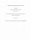 Research paper thumbnail of Integration of Refugees and Support for the Ethos of Conflict (Hall 2016)