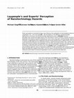 Research paper thumbnail of Laypeople's and Experts' Perception of Nanotechnology Hazards