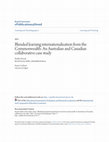 Research paper thumbnail of Blended learning internationalization from the Commonwealth: An Australian and Canadian collaborative case study