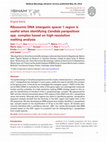 Research paper thumbnail of Ribosomic DNA intergenic spacer 1 region is useful when identifying Candida parapsilosis spp. complex based on high-resolution melting analysis