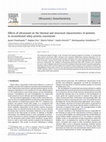 Research paper thumbnail of Effects of ultrasound on the thermal and structural characteristics of proteins in reconstituted whey protein concentrate