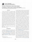 Research paper thumbnail of The effect of ultrasound on casein micelle integrity