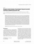 Biological control strategies of mycotoxigenic fungi and associated mycotoxins in Mediterranean basin crops Cover Page