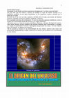 EL ORIGEN DEL UNIVERSO Cover Page