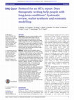 Research paper thumbnail of Protocol for an HTA report: Does therapeutic writing help people with long-term conditions? Systematic review, realist synthesis and economic modelling