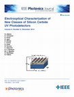 Research paper thumbnail of Electrooptical Characterization of New Classes of Silicon Carbide UV Photodetectors