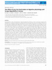 The effect of very low food intake on digestive physiology and forage digestibility in horses Cover Page