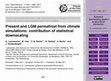 Present and LGM permafrost from climate simulations: contribution of statistical downscaling Cover Page