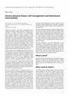 Research paper thumbnail of Chronic Physical Illness: Self-Management And Behavioural Interventions: Self Management and Behavioural Interventions