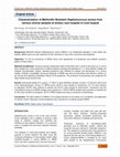 Characterization of methicillin-resistant Staphylococcus sciuri isolates from industrially raised pigs, cattle and broiler chickens Cover Page