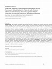 Does the addition of non-invasive ventilation during pulmonary rehabilitation in patients with chronic obstructive pulmonary disease augment patient outcome in exercise tolerance? A literature review Cover Page