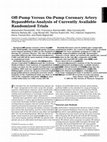 Research paper thumbnail of Off-pump versus on-pump coronary artery bypass: meta-analysis of currently available randomized trials