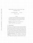 Research paper thumbnail of Multivariable Codes Over Finite Chain Rings: Serial Codes