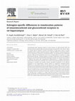 Research paper thumbnail of Subregion-specific differences in translocation patterns of mineralocorticoid and glucocorticoid receptors in rat hippocampus