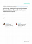 Häusliches Telemonitoring bei chronischer Herzinsuffizienz Chance für eine bessere Patientenversorgung? Cover Page