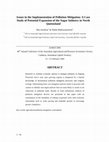 Research paper thumbnail of Issues in the Implementation of Nonpoint Source Pollution Mitigation: A Case Study of Potential Expansion of the Sugar Industry in North Queensland