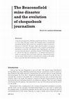 Research paper thumbnail of The Beaconsfield mine disaster and the evolution of chequebook journalism