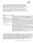 Fracture Strength and Fatigue Resistance of All-Ceramic Molar Crowns Manufactured with CADCAM Technology Cover Page