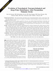 Research paper thumbnail of Evolution of Neurological, Neuropsychological and Sleep-Wake Disturbances After Paramedian Thalamic Stroke Dirk M. Hermann, Massimiliano Siccoli, Peter Brugger, Karen Wachter, Johannes Mathis, Peter Achermann and Claudio L. Bassetti