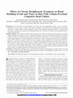 Research paper thumbnail of Effects of Chronic Rosiglitazone Treatment on Renal Handling of Salt and Water in Rats With Volume-Overload Congestive Heart Failure