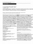 Research paper thumbnail of Clinicopathologic markers of uterine leiomyosarcoma originating from smooth muscle tumors of low malignancy