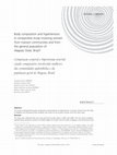 Body composition and hypertension: a comparative study involving women from maroon communities and from the general population of Alagoas State, Brazil Cover Page