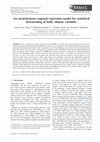 An asynchronous regional regression model for statistical downscaling of daily climate variables Cover Page