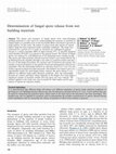 Research paper thumbnail of Determination of fungal spore release from wet building materials