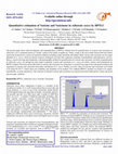 Quantitative estimation of Vasicine and Vasicinone in Adhatoda vasica by HPTLC Cover Page