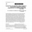 Research paper thumbnail of Comparison of selective culture media to enumerate coagulase-positive staphylococci in cheeses made from raw milk