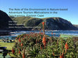 Research paper thumbnail of The Role of the Environment on Nature-based Tourism Motivations