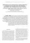 Research paper thumbnail of Dependence of Luminescence characteristics of irradiated quartz with the thermal treatment and consequences for TL Dating