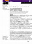 Research paper thumbnail of Patients' perceptions and illness severity at start of antidepressant treatment in general practice