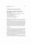 Research paper thumbnail of Learning process termination criteria