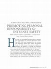 Research paper thumbnail of Promoting personal responsibility for internet safety